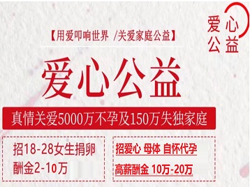 章贡捐卵助孕生子 爱心志愿者招募